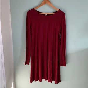 Old navy long-sleeve swing dress NWT MEDIUM